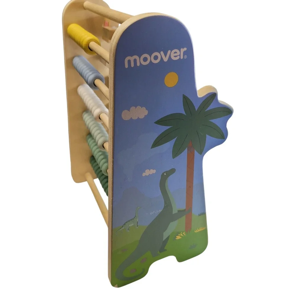 Moover Wooden Abacus Alphabet ABC Letters Numbers Animals Educational‎ Toy